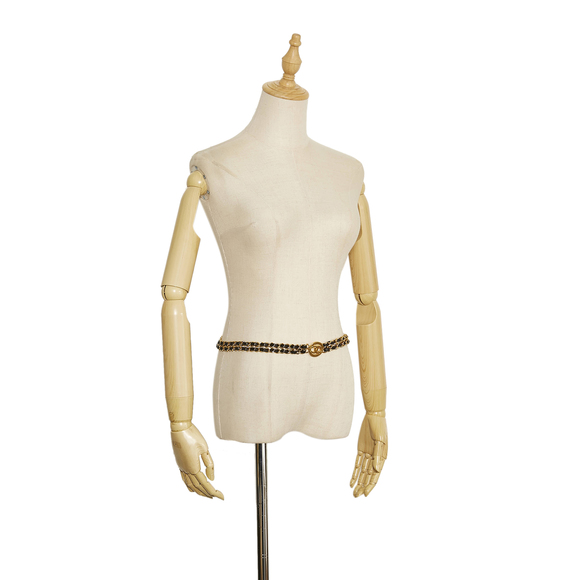 Chanel CC Leather Chain-Link Belt - Picture 6 of 6